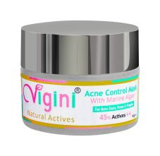 Vigini 45% Actives Anti Acne Clay Pimple & Scars Remover Face Pack Mask, 50gm