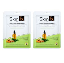 Skin Fx Detan & Lightening Serum Mask - Pack Of 2, 25ml Each