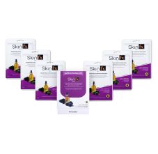 Skin Fx Detoxifying & Hydrating Serum Mask With Blueberry & Charcoal Powder - Pack Of 6, 25ml Each