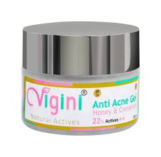 Vigini 22% Actives Anti-Acne Face Cream Gel, 50gm