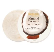 BodyHerbals Almond Coconut Body Butter Intense Hydration And Nourishment, 200gm