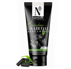 NutriGlow Natural's Bamboo Charcoal Body Lotion With Honey And Shea Butter, 100gm