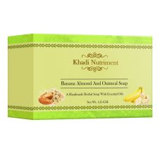 Khadi Nutriment Banana Almond & Oatmeal Soap, 125gm