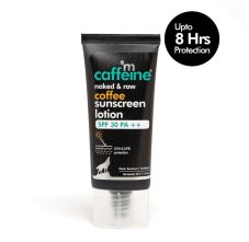 mCaffeine SPF 30 PA++ Coffee Sunscreen Lotion - Water-Resistant Matte Gel Cream with No White Cast, 50ml