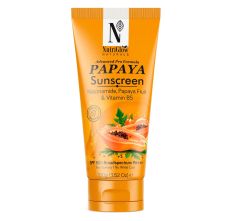 NutriGlow Natural's Advanced Pro Formula Papaya Sunscreen No White Cast, All Skin Type - SPF 50 PA+++, 100gm