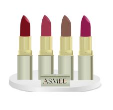 Asmee Combo Matte Lipstick Stargazer + Mulberry + Espreeso + French Rose