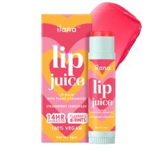 Ilana Lip Juice - Hydrating and plumping vegan tinted lip balm with plant ceramides, 4gm