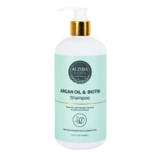 Alziba Cares Argan Oil and Biotin Shampoo with Pumpkin Seed oil and Green Tea Extract - Deep Moisturisation and Protection, 500ml