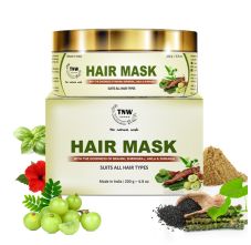 TNW - The Natural Wash Amla Bhringraj Hair Mask For All Hair Types, 200gm