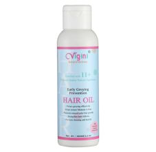 Vigini Anti Fall Grey Premature Early Greying Growth Hair Oil Onion Shikakai Blackseed, 100ml