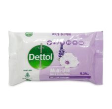 Dettol Floral Multi Use Wipes, 10 Wipes