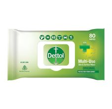 Dettol Orignal Disinfectant Skin & Surface Wipes, 80 Wipes