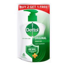 Dettol Orignal Liquid Handwash Refill Pouch - Pack of 3, 175ml each