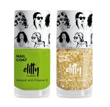 Elitty Mad Over Nails - Nail Coat - Hustling Combo (Green Flags Only, Golden Hour), 6ml Each