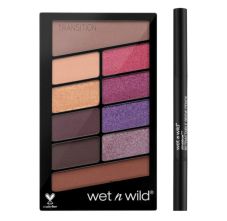 Wet N Wild Color Icon 10 pan palette V.I.Purple & Ultimate brow Retractable pencil - Ash Brown