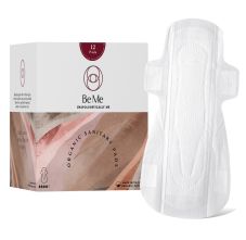 Be Me Pack Of 12 Sanitary Pads For Women With Disposable Pouch