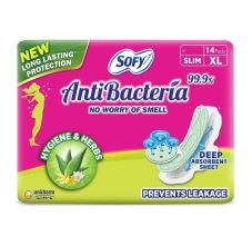 Sofy Anti Bacteria Slim Xl, 14Pads