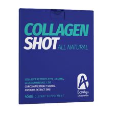 BonAyu All Natural Collagen Shot Type - II, Pack of 6 - 45ml Each