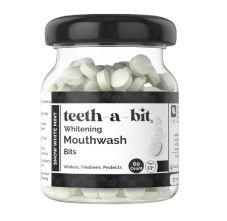 teeth-a-bit Whitening Snow White Mint Mouthwash Bits, 60 Count