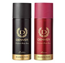 Denver Hamilton Caliber & Hamilton Honour Deodorant Body Spray, 165ml Each