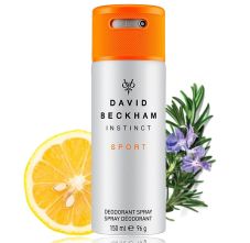 David Beckham Instinct Sport Deodorant Spray For Men, 150ml