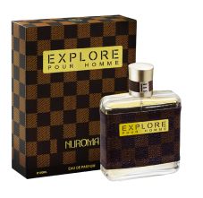NUROMA Explore Pour Homme Leather Brown Long Lasting Eau De Perfume, 100ml