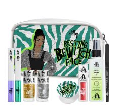 Elitty Resting Bewitch Kit - Complete Makeup Kit For Teens ( Nail Coat - Ice Breaker & Golden Hour + Pop Eyeliner - lucid Dreaming & Power Move + Black Out Kohl - Intense Black Kajal Liner + Jelly Lips - Pretty Chill + Just Dew It Hydrating Face Mist - Ev