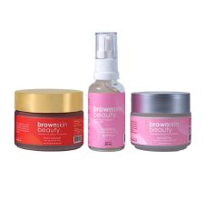BrownSkin Beauty Play Set - Cleanse + Hydrate Skincare Set with Free Travel Pouch!