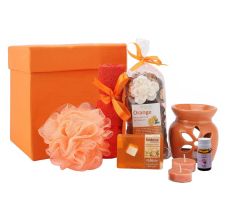 BodyHerbals Orange Soap Spa Gift Set For Women And Men, Set Of 6 Pcs