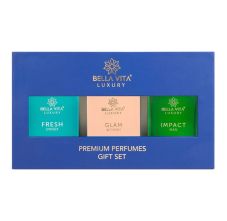 Bella Vita Gift Set Premium Parfum Impact Man, Glam Woman & Fresh Unisex, Pack Of 3, 1Pc