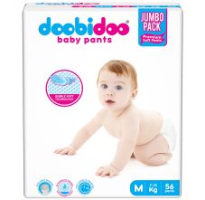 Doobidoo Baby Pants - Medium Size Diapers, 56 Pants