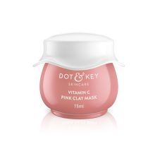 Dot & Key Glow Reviving Vitamin C Pink Clay Mask, 15 ml