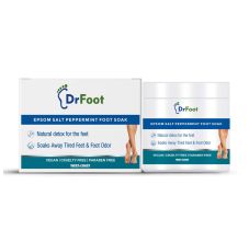 Dr Foot Epsom Salt Peppermint Foot Soak For Muscle Aches, Pain Relief, Relaxation, Spa Treatment for Bathing and Foot, 200gm