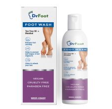 Dr Foot Foot Wash with Tea Tree Oil, Menthol for Helps to Prevent Nail Fungus & Foot Ringworm, Clean & Refresh Your Feet, 100ml