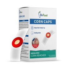 Dr foot Corn Caps, Medicated Plaster Bandage, 40 Strips