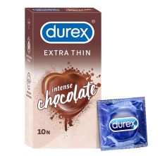 Durex Extra Thin Intense Chocolate Condoms,10 Pieces