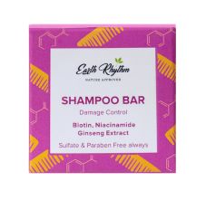 Earth Rhythm Shampoo Bar With Biotin, Niacinamide & Ginseng Extract, 80gm