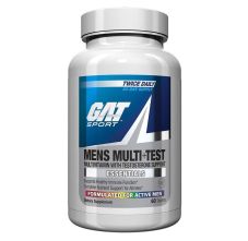 Gat Sport Men's Multi + Test, Premium Multivitamin, 60 Tablets