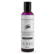 Glamveda Anti Dandruff & Healthy Hydration Charcoal Shampoo, 100ml