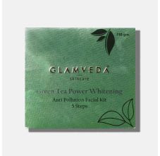 Glamveda Green Tea Power Brightening Facial Kit, 110gm