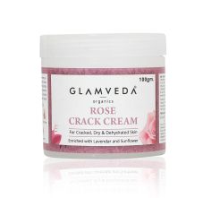 Glamveda Rose Hand & Foot Crack Cream, 100gm