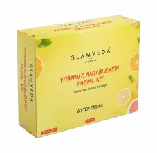 Glamveda Vitamin C Brightening & Anti Blemish Facial Kit, 120gm