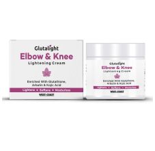 Glutalight Elbow & Knee Lightening Cream with Glutathione, Arbutin & Kojic Acid, 50gm
