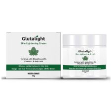 Glutalight Glutathione, Vitamin C, Kojic Acid Skin Brightening & Lightening Cream, 50gm
