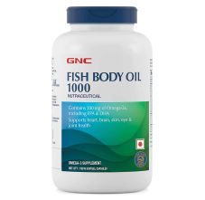 GNC Fish Body Oil 1000 mg, 180 Capsules