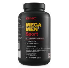 GNC Mega Men Sport Multivitamin for Active Adults, 120 Tablets