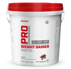 GNC Pro Performance Weight Gainer Powder - Double Chocolate, 5kg