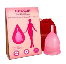 GynoCup Reusable Menstrual Cup for Women, Medium