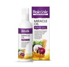 Haironic Hair Science Miracle Hair Oil Enriched With Multi Ingredients for Anti-Hair Fall Control, Promote Hair Growth, 100ml