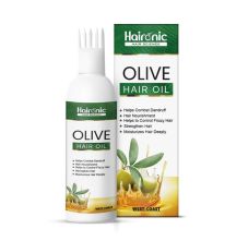 Haironic Hair Science Olive Hair Oil - Helps Combat Dandruff, Smooth Dry Hair, Reduces Hair Fall & Reduces Hair Breakage, 100ml